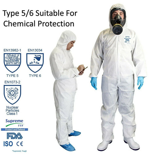 Disposable coveralls white - disposable,