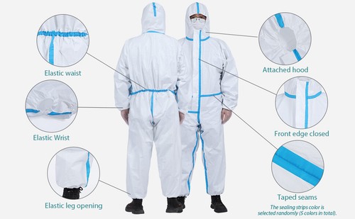 Disposable coveralls medium - coveralls,