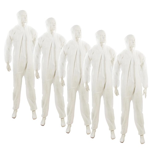 Disposable coveralls white - 5x,